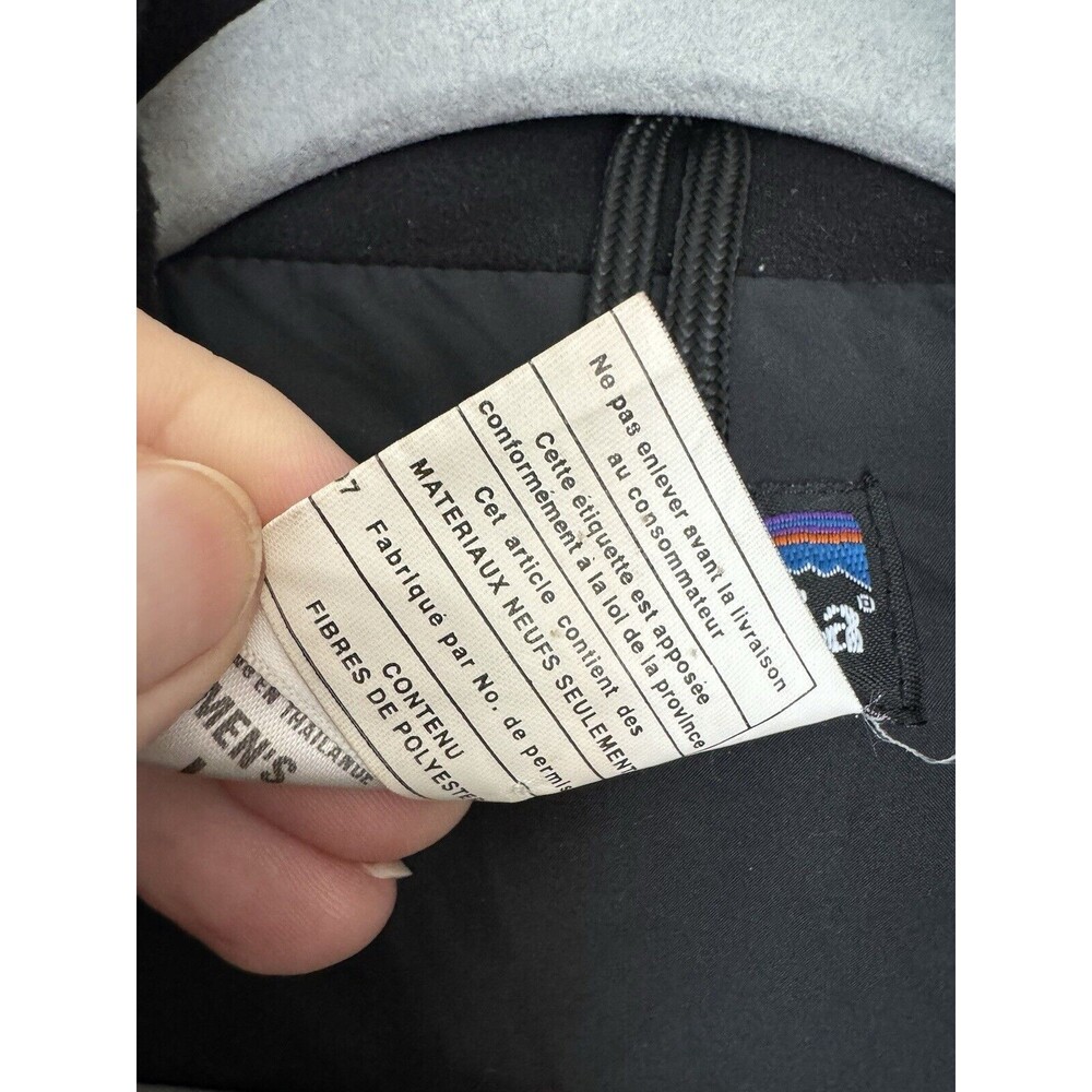 Vintage Patagonia Men’s Large Black Winter Insulated Rubicon Rider Jacket Coat - Picture 8 of 16